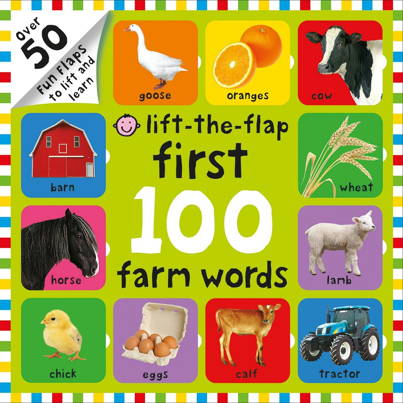 Lift - the - Flap First 100 Farm Words (Hardcover)