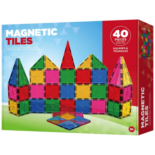 Magnetic Tiles 40-Piece Building Set