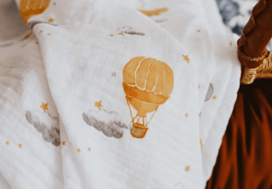 Malabar Baby Organic Swaddle - Hot Air Balloon