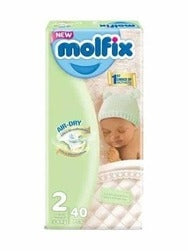 Molfix Air Dry Mini Diapers Size 2 3-6kg (40 pack)