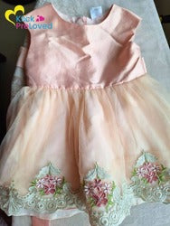 PreLoved Nude Party Dress for Age 6-12 months (Gently Used)