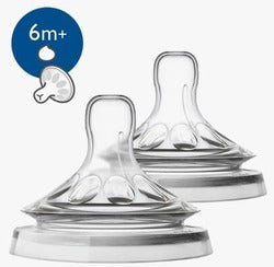 Philips Avent Natural - 2 Thick Feed Teats For Thicker Liquids - 6m+