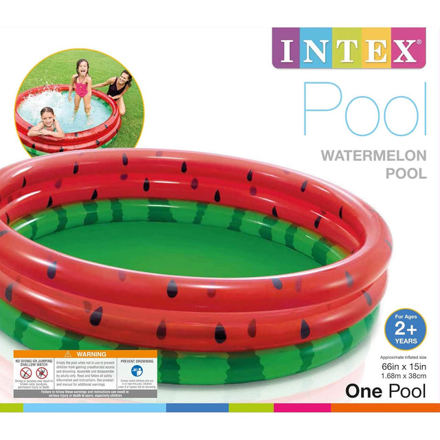 Intex Watermelon Round Kids Swimming Wading Pool